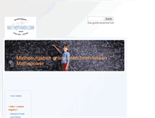 Tablet Screenshot of mathepower.com